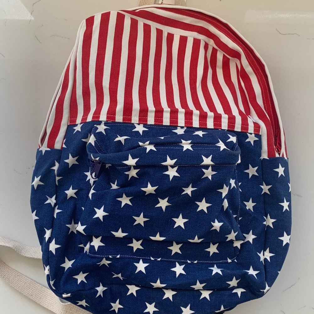 American Apparel Backpack - American Flag Print
